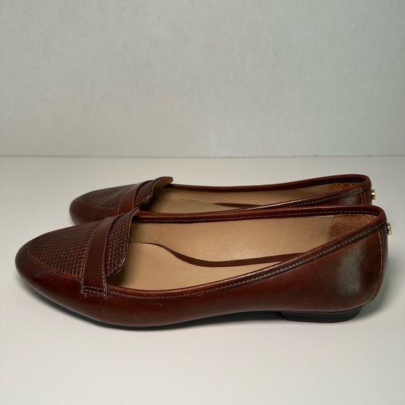 ANTONIO MELANI Brown Leather Loafers Sz 6.5 - Picture 4 of 10